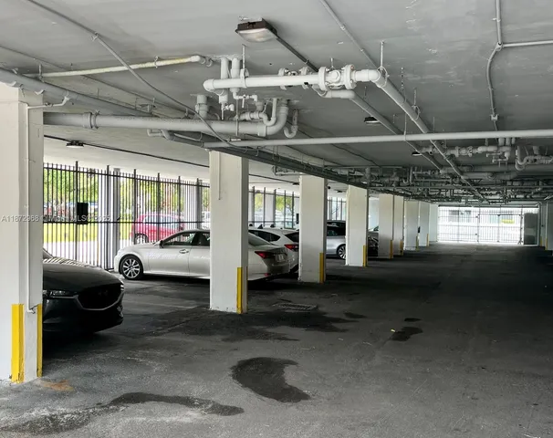 a view of a car garage