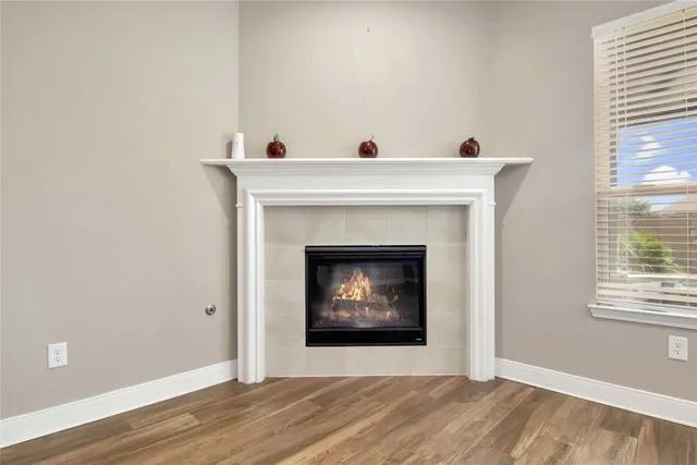 a view of a room with window and cabinets