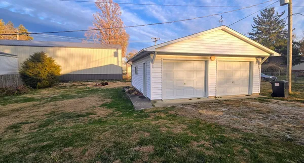 a backyard of a house