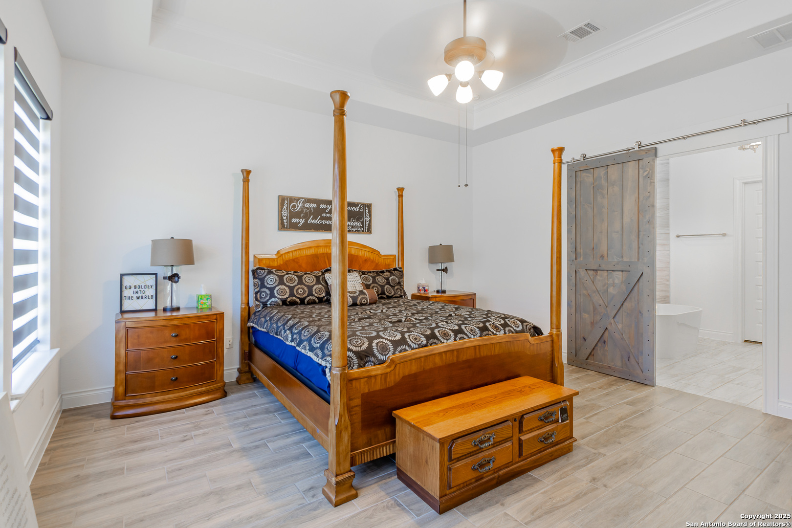 34784 High Gate Road Bulverde, TX 78163 - Photo 15 of 34 a bedroom with furniture and wooden floor