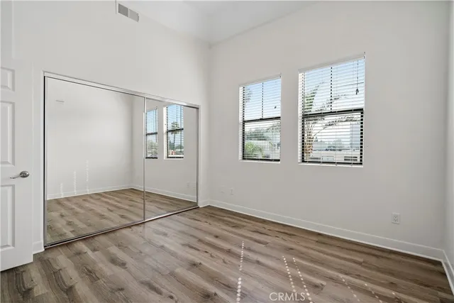 a view of small space with racks on the wall