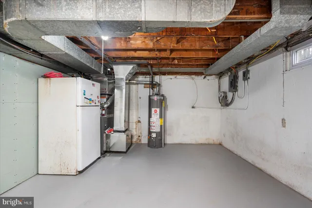 a view of storage and utility room