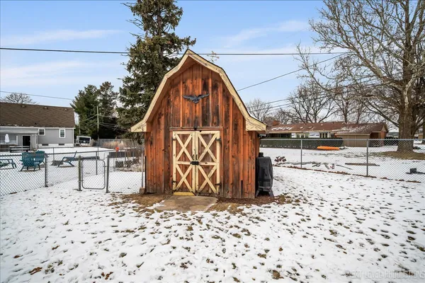 a view of outdoor space with seating