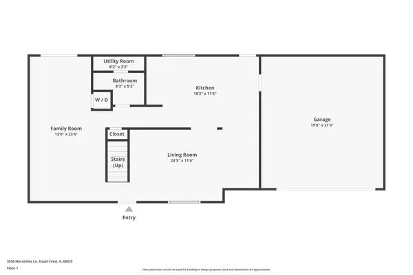 $289,000 | 3536 Marseilles Lane, Hazel Crest, IL 60429