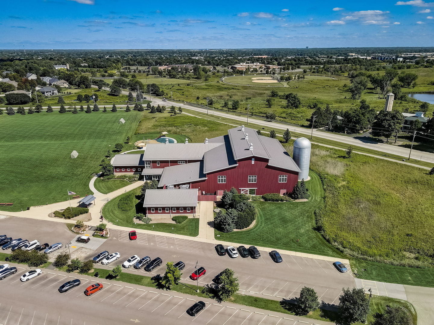 3462 Wild Prairie Lane Geneva, IL 60134 - Photo 53 of 59 an aerial view of a house with a garden