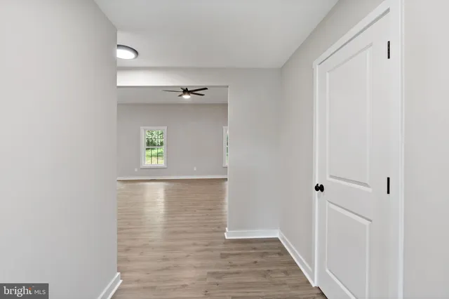 a view of an empty room