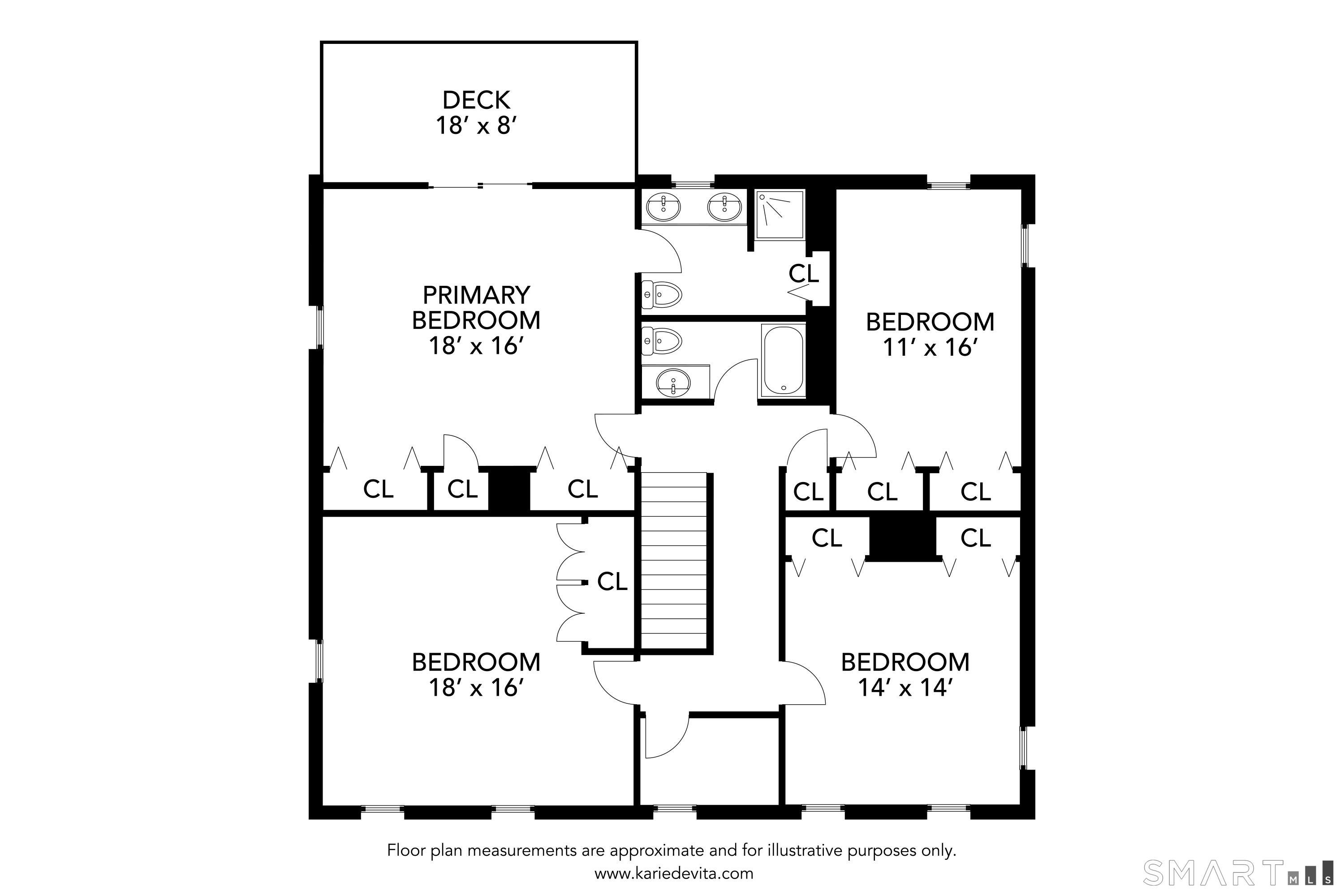 50 Firetown Road Granby, CT 06090 - Photo 39 of 40 Upper level floor plan