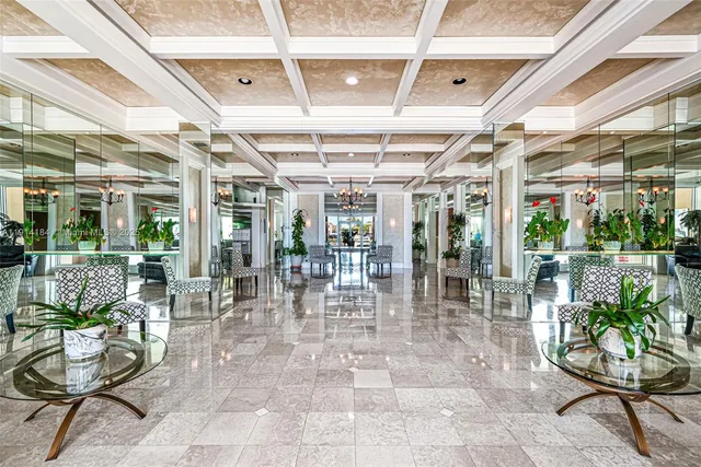 a view of a lake with a city view