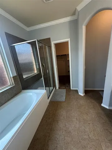 a view of a hallway with entryway