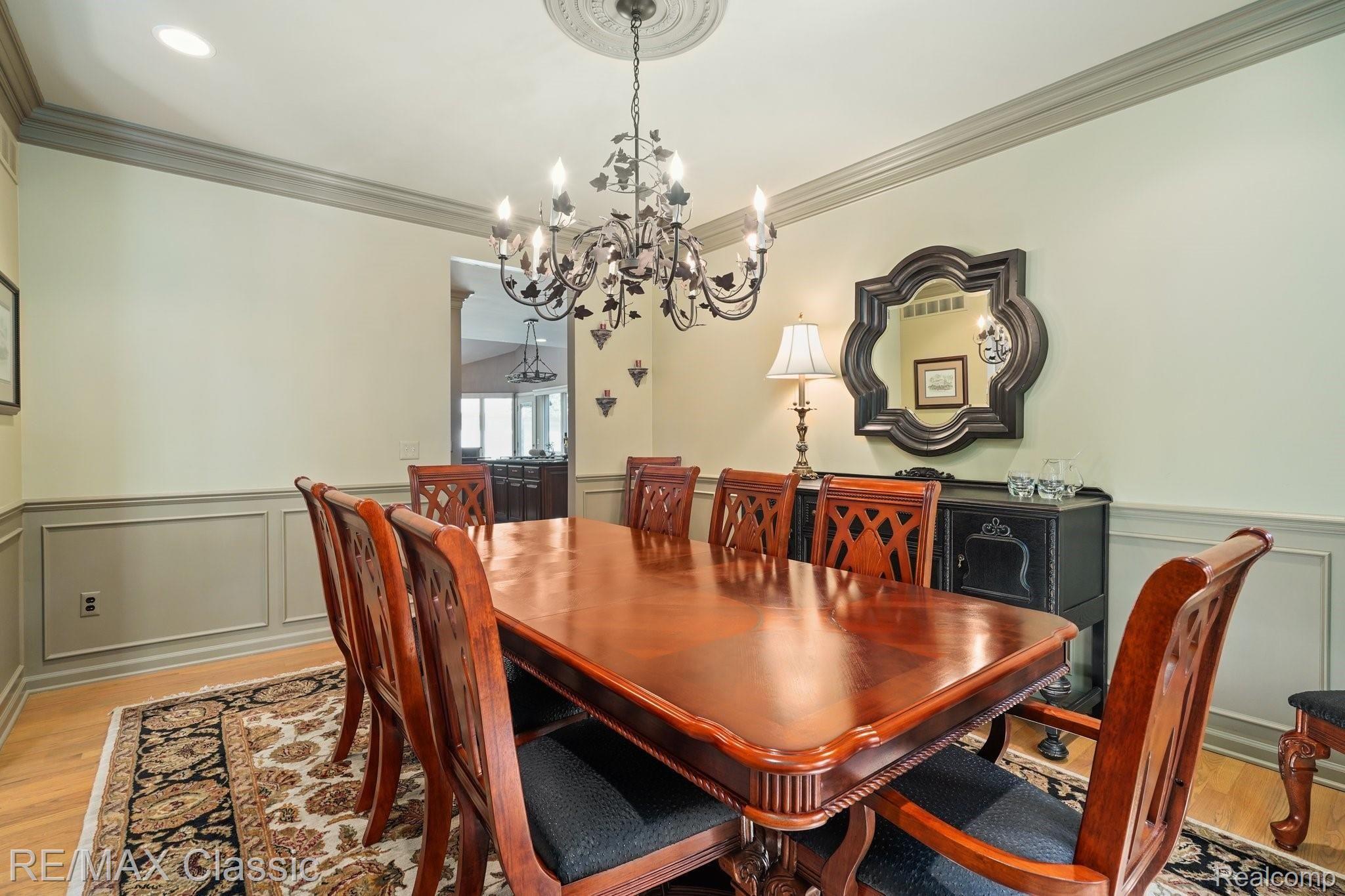1352 Timber Ridge Court Milford, MI 48380 - Photo 7 of 77 Formal Dining Room w/Wainscoting