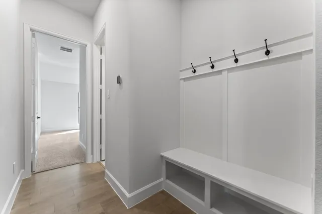 a room with storage and utility