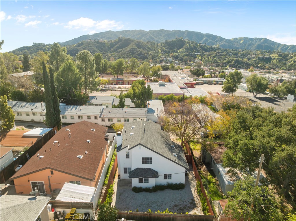 7049 Sunnycrest Trail Tujunga, CA 91042 - Photo 36 of 39 an aerial view of a house with a mountain