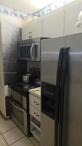 a close view of kitchen appliances