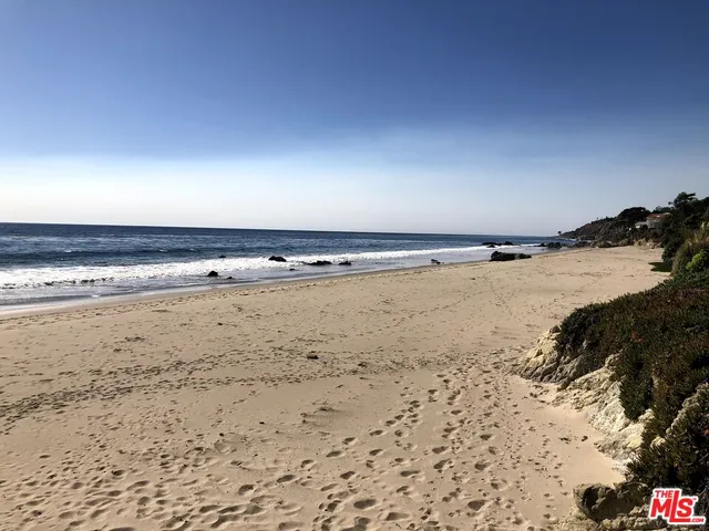 a view of beach and ocean