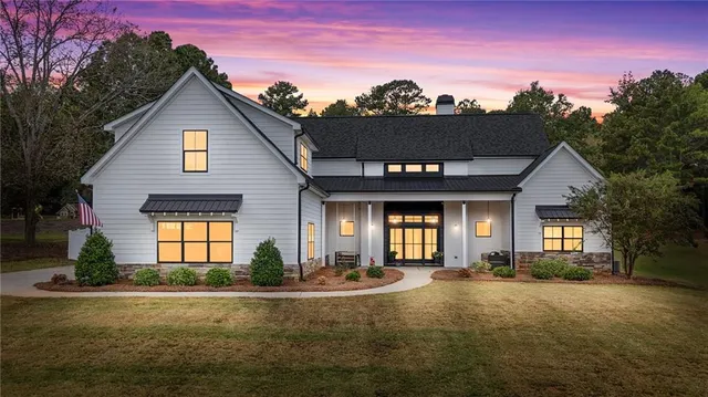 a view of a house with a swimming pool