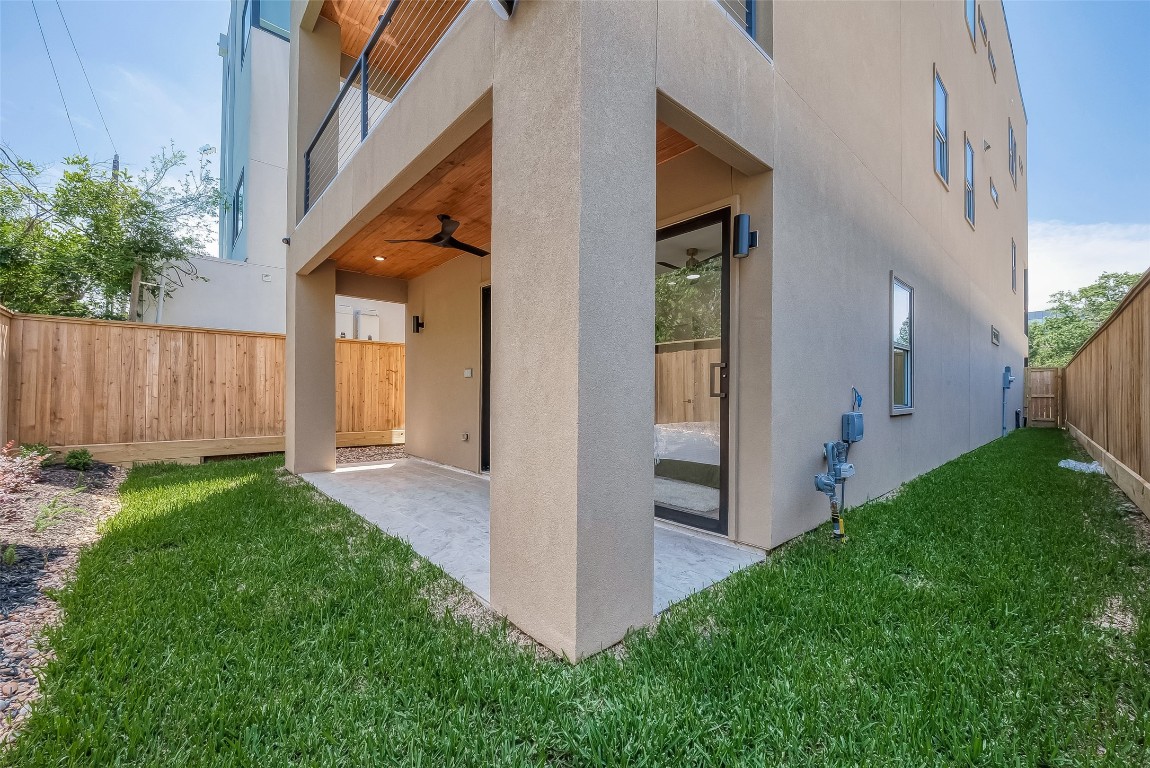5510 Bosque Street Houston, TX 77056 - Photo 46 of 50 a view of a porch with a yard