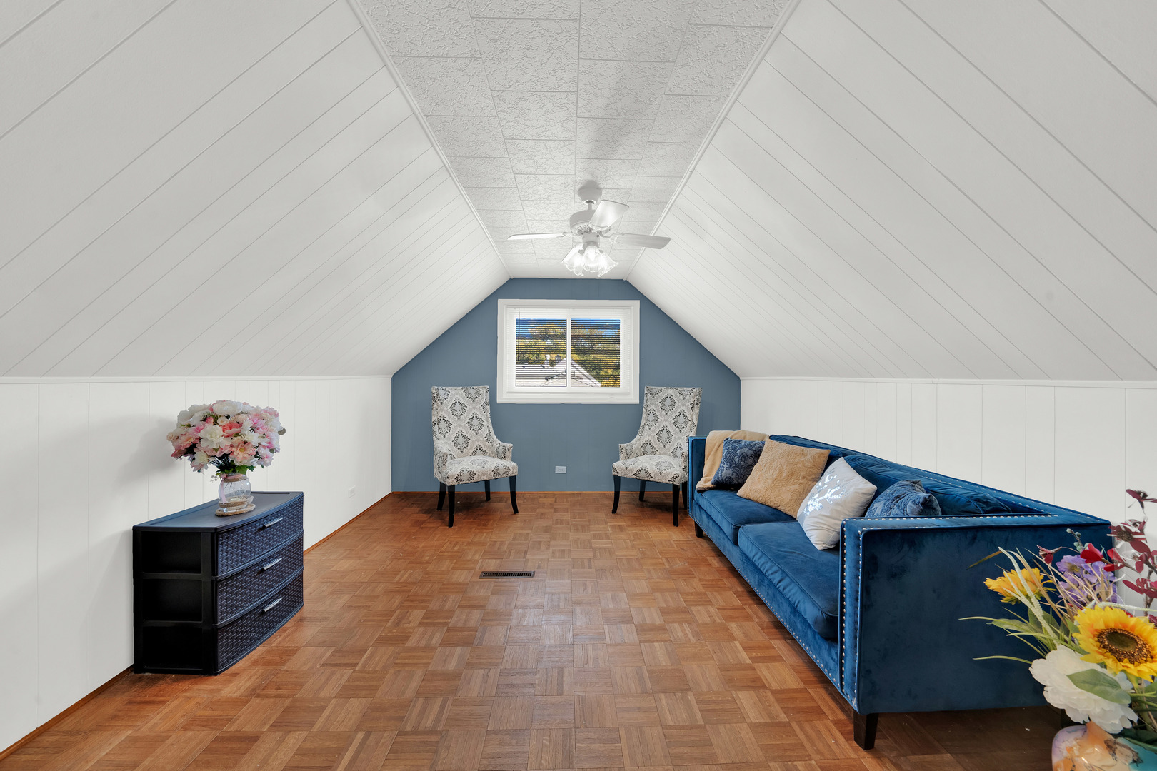 8912 Windsor Lane Bridgeview, IL 60455 - Photo 14 of 25 a bed room with furniture and a chandelier