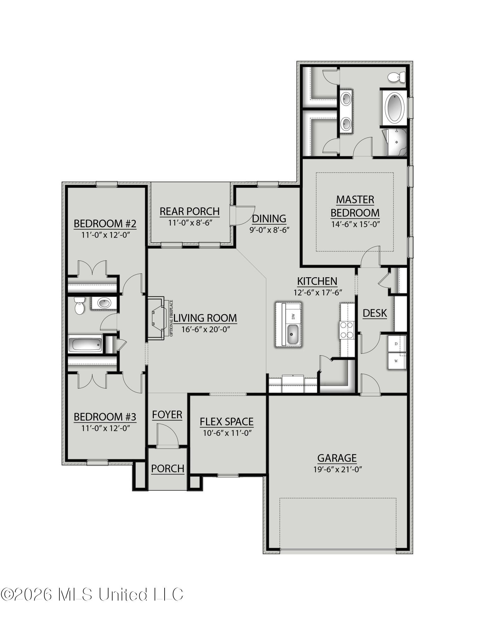 13428 Swan Rdg Circle Gulfport, MS 39503 - Photo 2 of 2 Roses A-C V Floor Plan