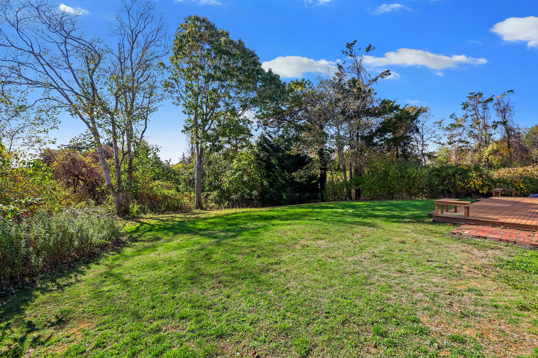 21 Briar Spring Road Orleans, MA 02653 - Photo 38 of 65 a backyard of a house with lots of green space