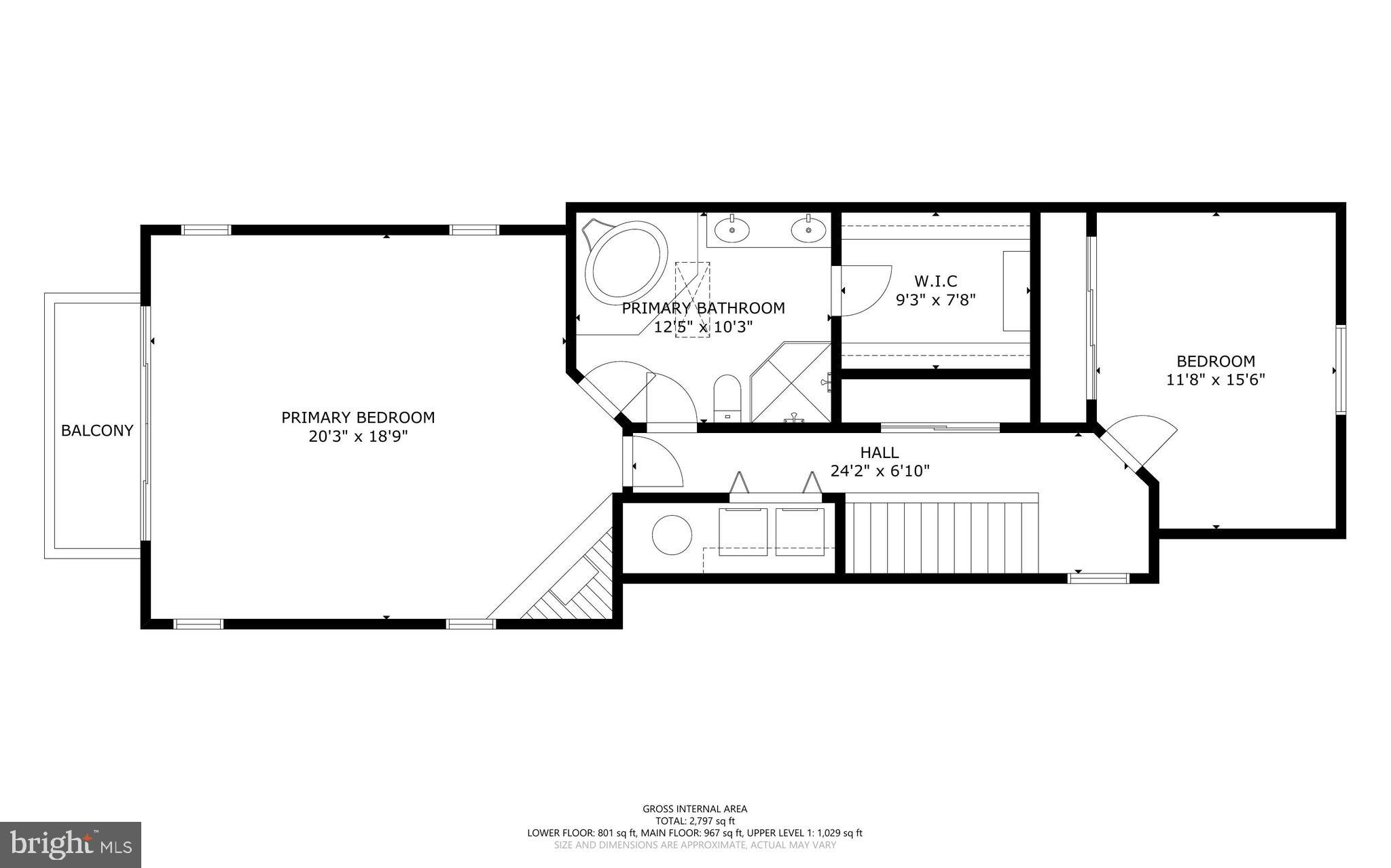 7674 Pine Knob Road Pasadena, MD 21122 - Photo 59 of 59 Upper Level Floor Plan