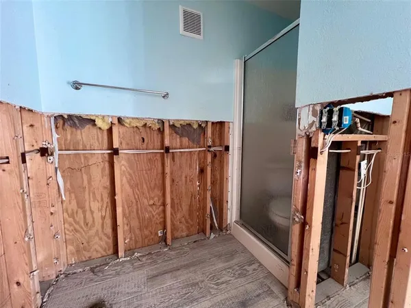 a house view with a garden space