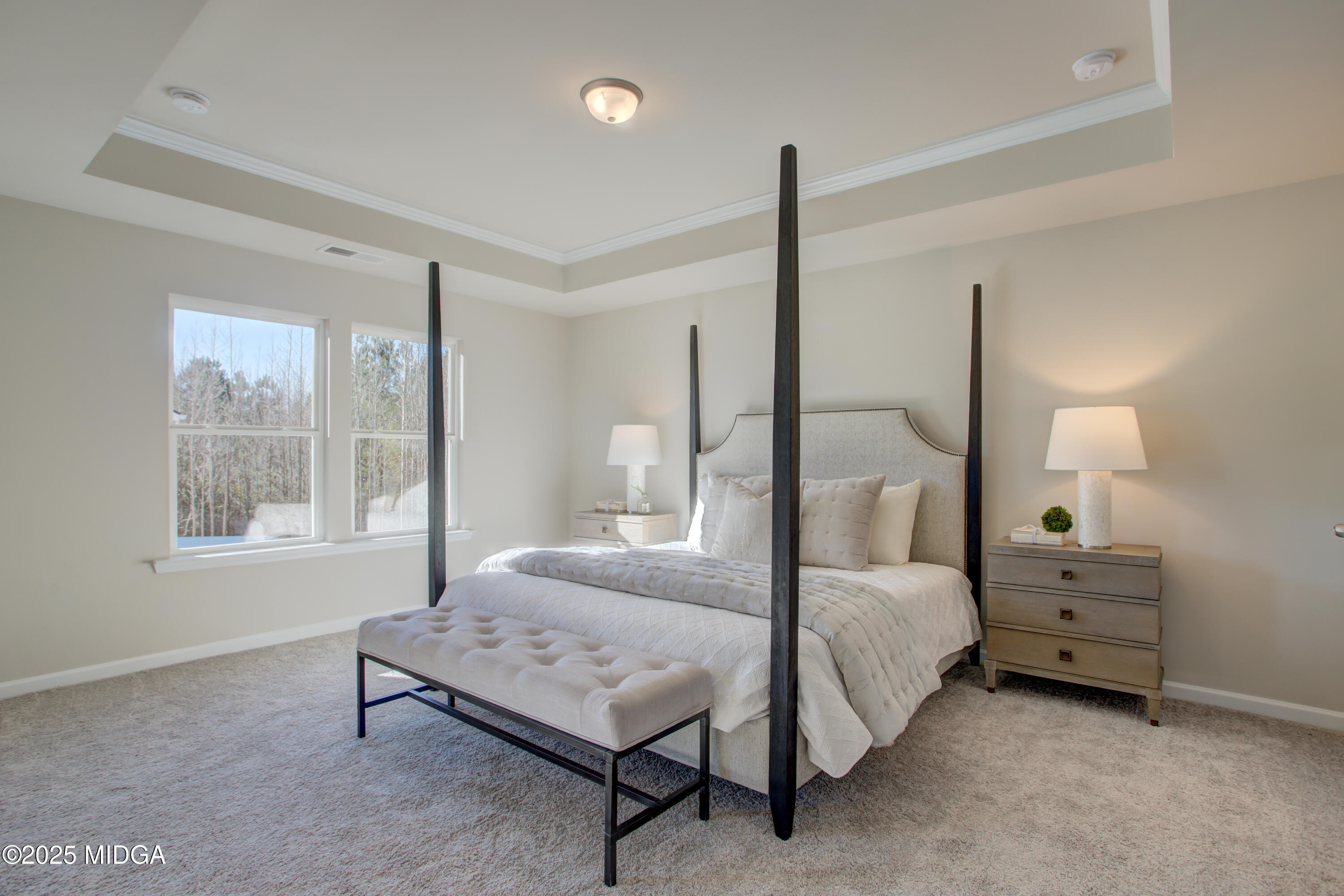 128 Bramblewood Lane Perry, GA 31069 - Photo 23 of 52 a bedroom with a bed a lamp and window