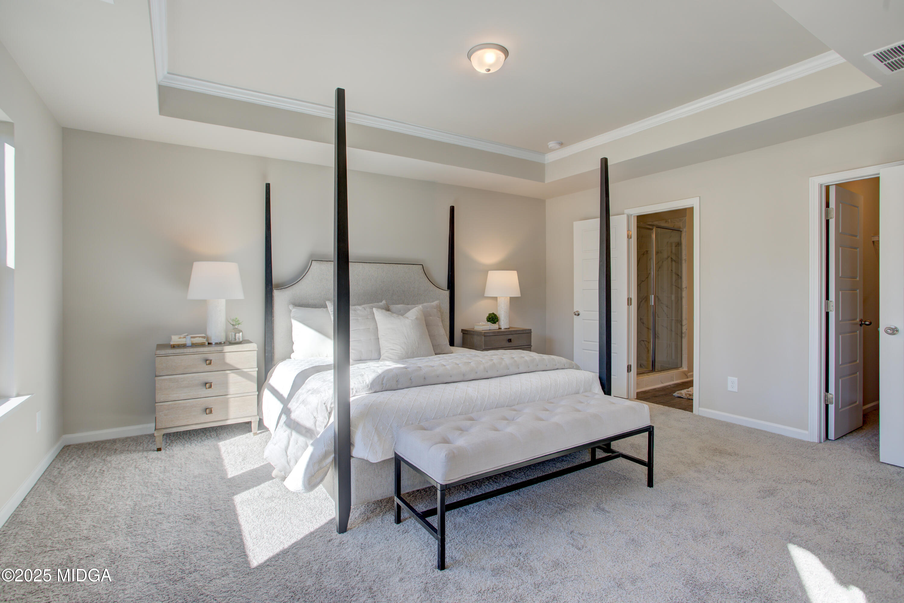 128 Bramblewood Lane Perry, GA 31069 - Photo 24 of 52 a bedroom with a bed and large mirror