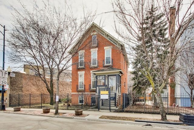 a front view of a building