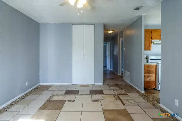 a view of an empty room