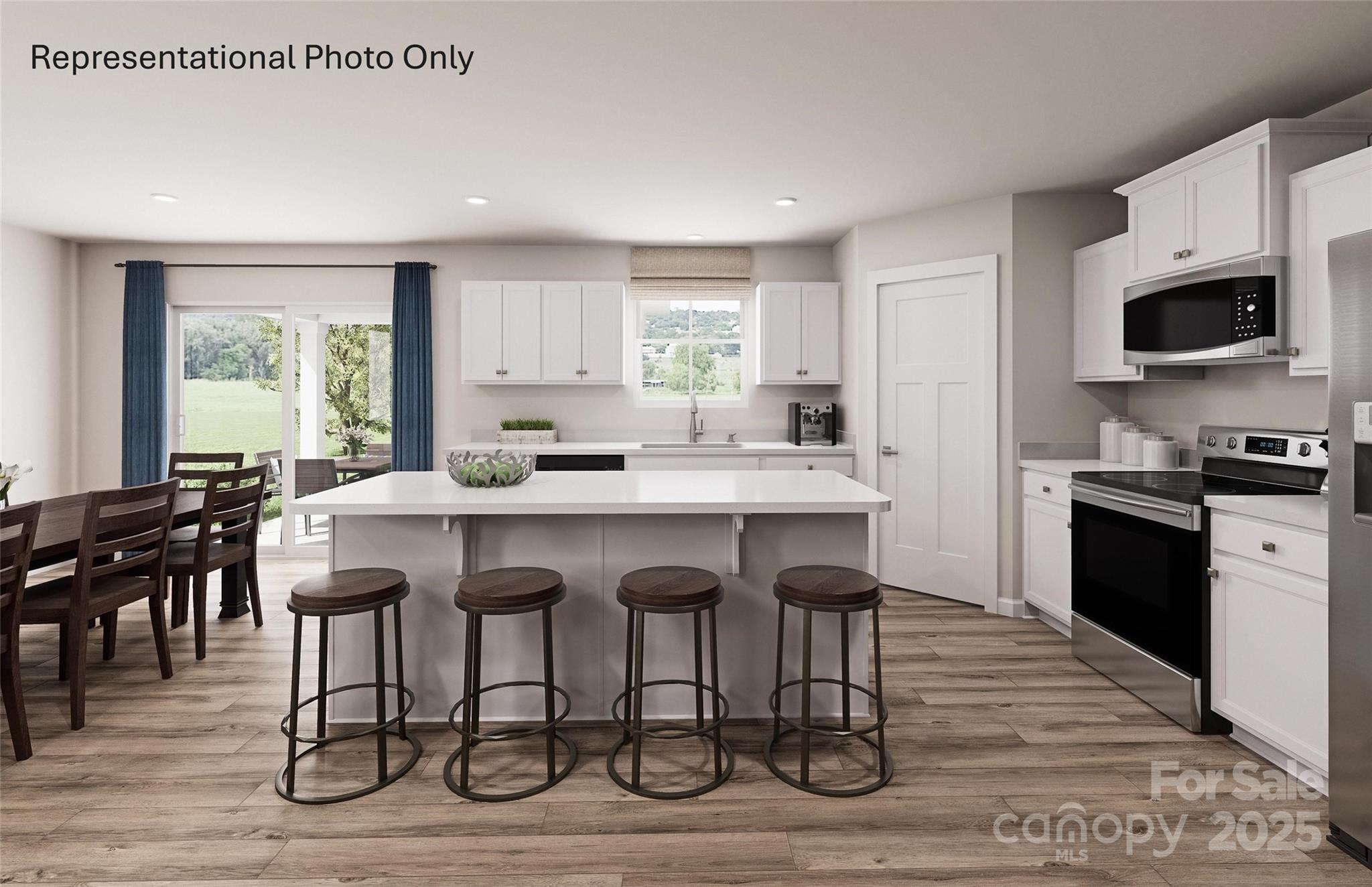 948 Pemberley Street, Unit 3197 Lancaster, SC 29720 - Photo 2 of 9 a view of dining table chairs wooden floor and a view of kitchen