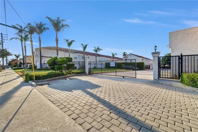 a house with a bench in front of it