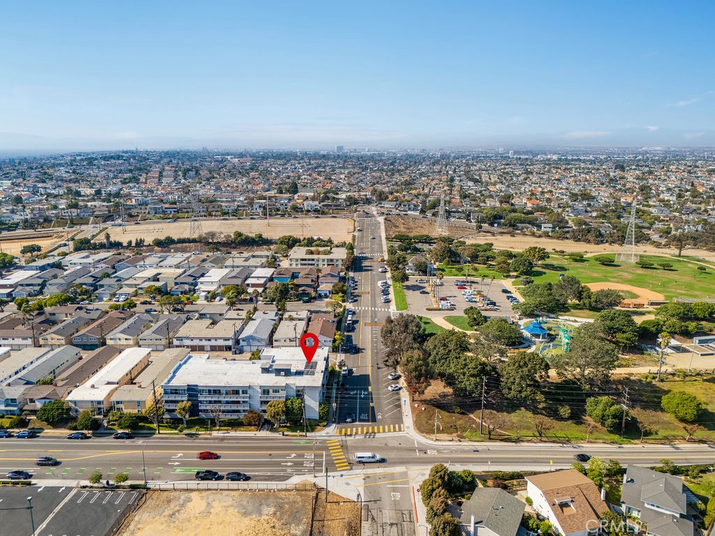 1321 Beryl Street, Unit 101 Redondo Beach, CA 90277 - Photo 37 of 40 an aerial view of residential building with cars parked