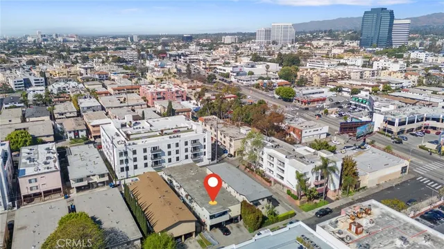 an aerial view of city