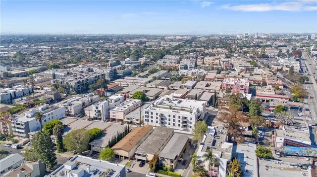 an aerial view of a city