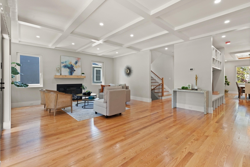 33 Barbara Road Newton, MA 02465 - Photo 5 of 42 a living room with furniture and a wooden floor