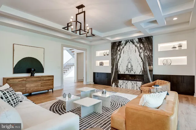 a dining room with a table and chairs