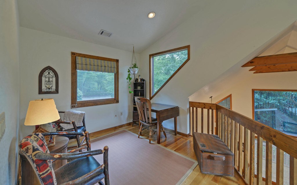 56 Waxwing Trail Murphy, NC 28906 - Photo 21 of 49 a view of a workspace with furniture and a window