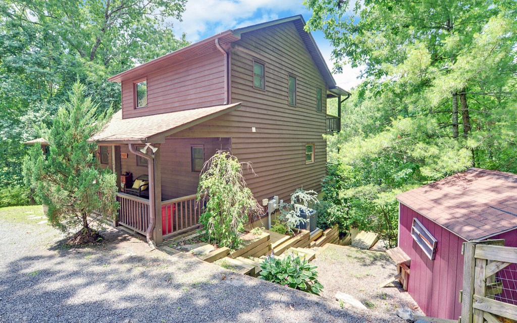 56 Waxwing Trail Murphy, NC 28906 - Photo 48 of 49 a view of a house with a backyard