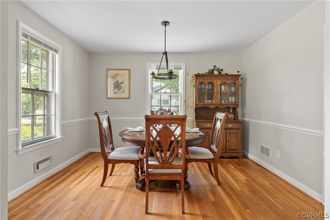 3121 Yukon Road Richmond, VA 23235 - Photo 12 of 27 a view of a dining room with furniture window and wooden floor