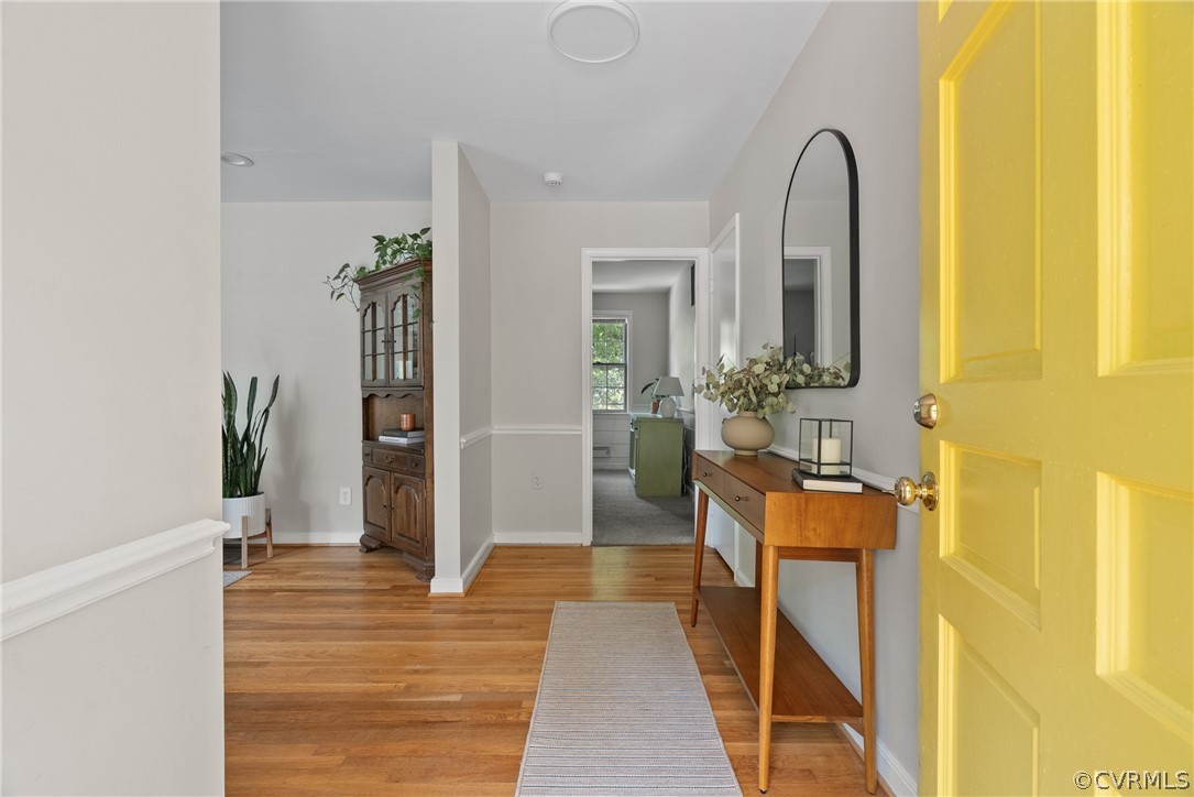3121 Yukon Road Richmond, VA 23235 - Photo 3 of 27 a view of a bathroom from the hallway