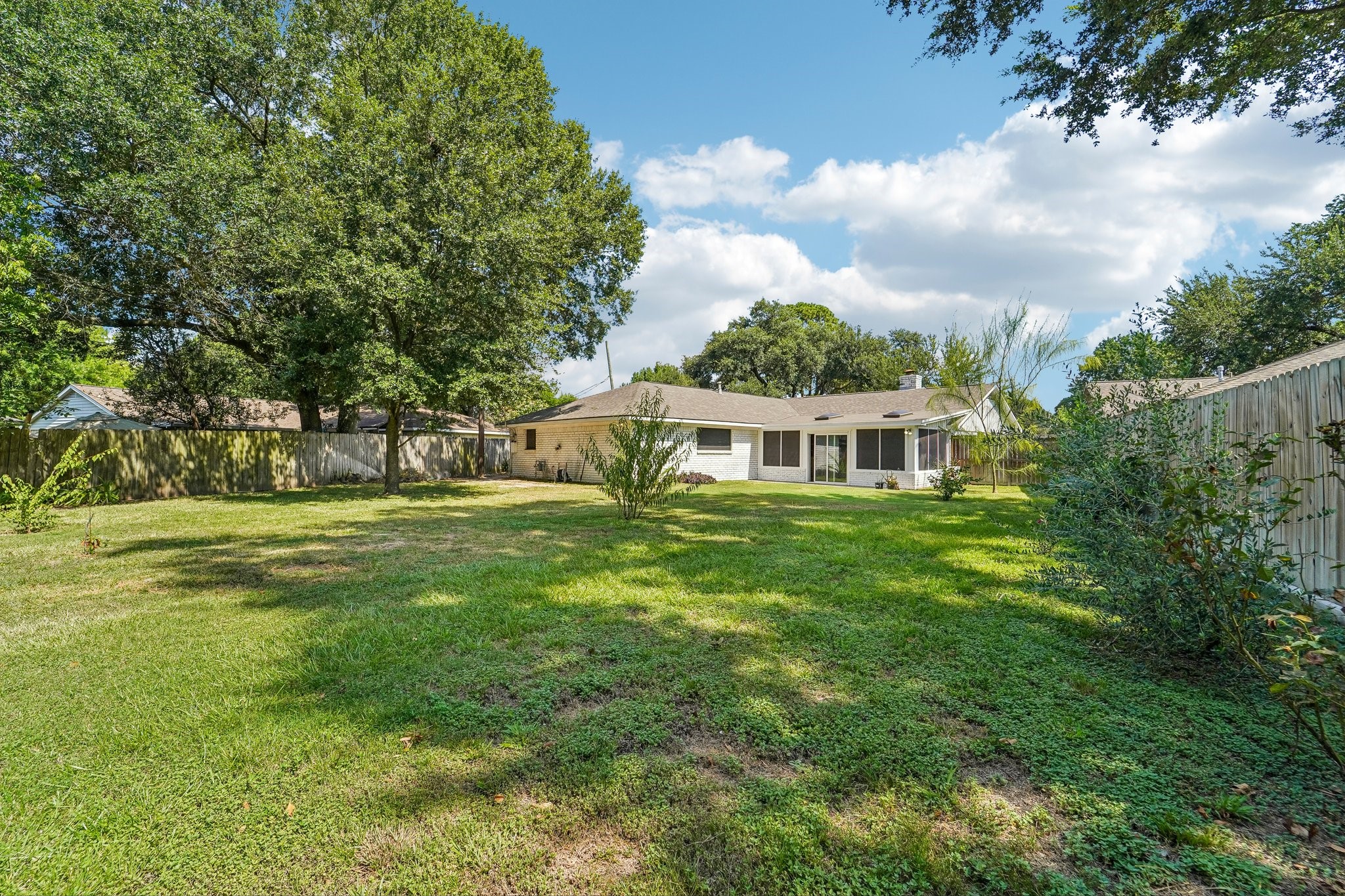 6123 Rena Street Houston, TX 77092 - Photo 43 of 48 What will you add back here? Plenty of room for a pool, garden, she-shed or you name it