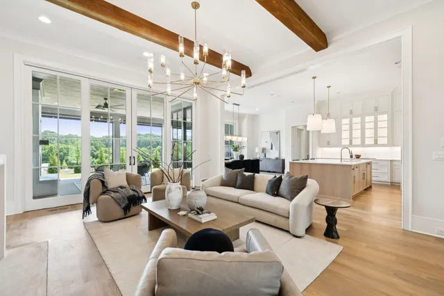 a kitchen with cabinets and a stove top oven