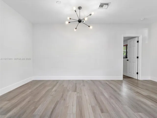 wooden floor in an empty room