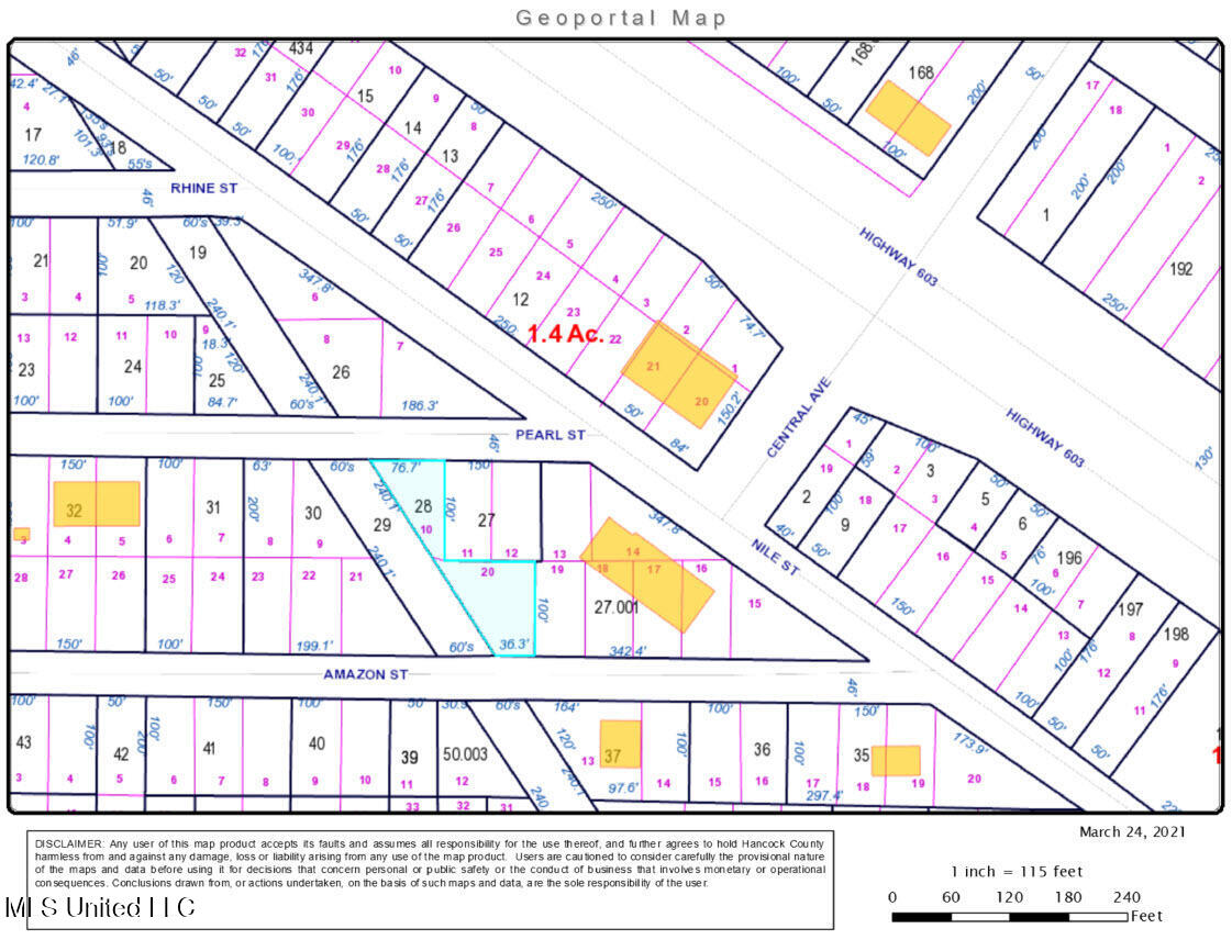 Amazon Street Bay St. Louis, MS 39520 - Photo 2 of 3 Pearl Amazon Geoportal