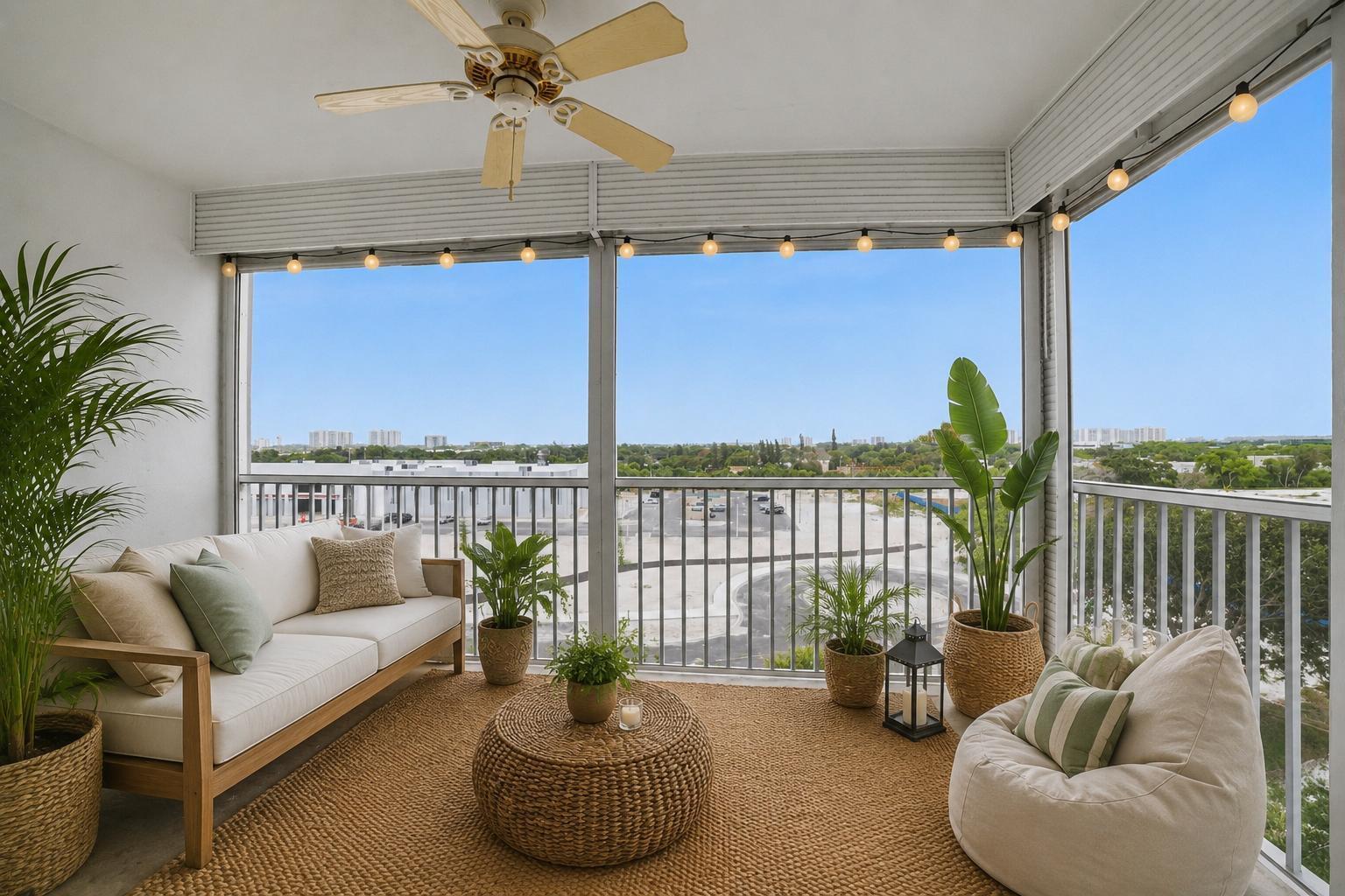 5700 Northwest 2nd Avenue, Unit 705 Boca Raton, FL 33487 - Photo 26 of 32 Virtual staged - Balcony
