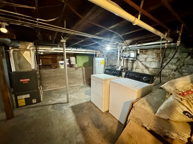 a view of a storage room