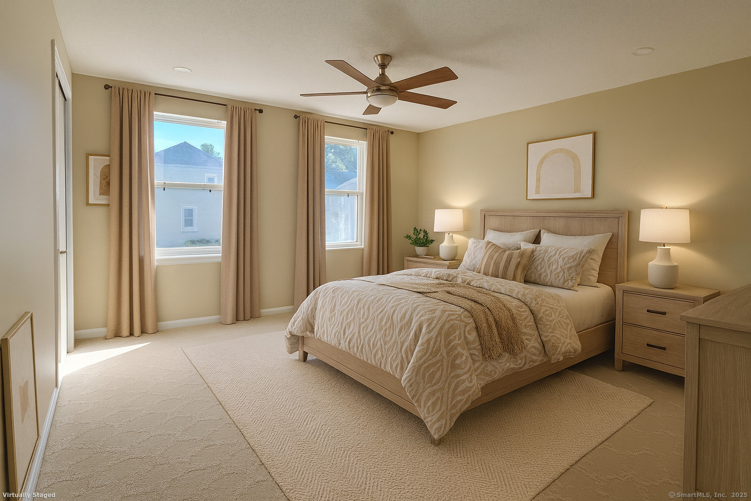 5 Periwinkle Lane, Unit 5 Glastonbury, CT 06033 - Photo 14 of 23 a spacious bedroom with a bed and painting on the wall