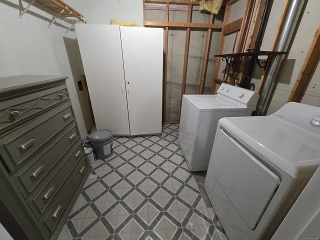 a view of storage and utility room