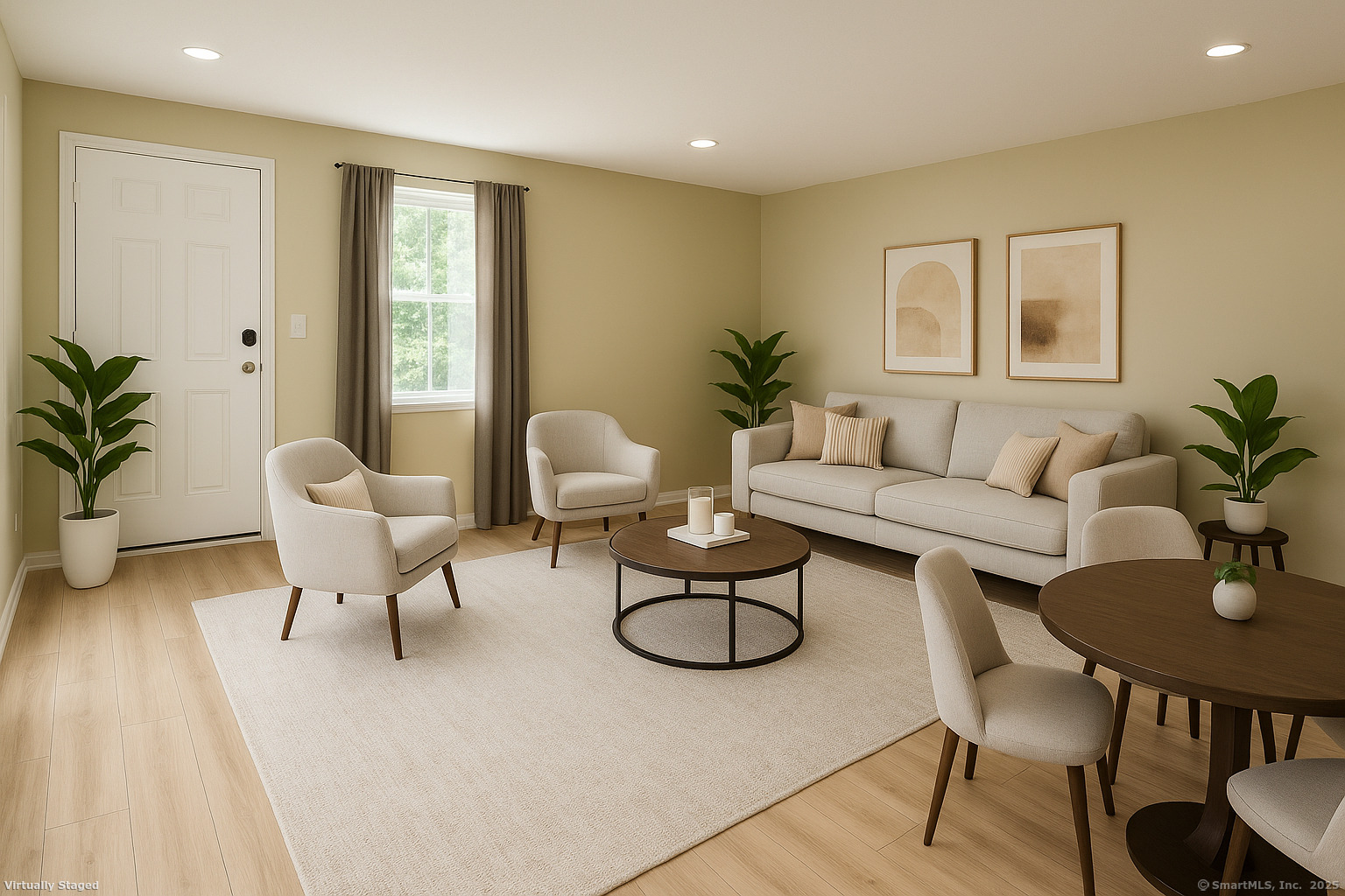 5 Periwinkle Lane, Unit 5 Glastonbury, CT 06033 - Photo 7 of 23 a living room with furniture and a potted plant