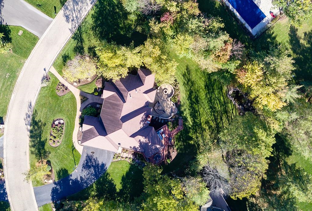 7417 Winding Way Roscoe, IL 61073 - Photo 38 of 40 an aerial view of a house with a yard
